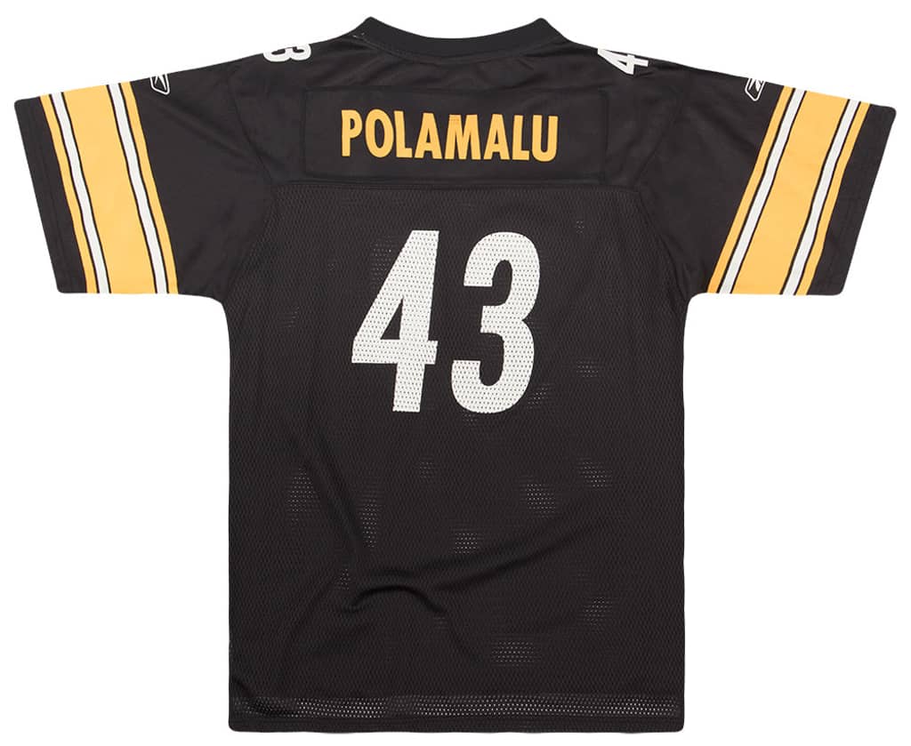 2008-11 Pittsburgh Steelers Polamalu #43 Reebok On Field Jersey (Home) Y