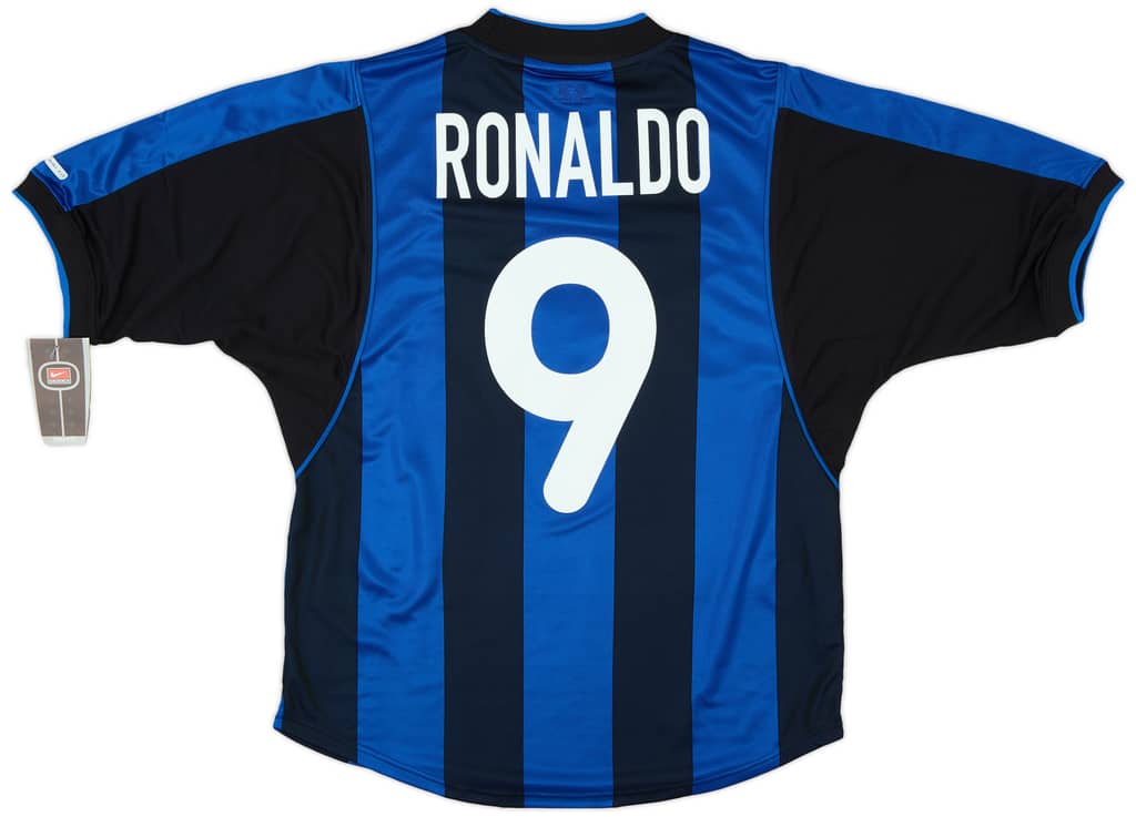 2000-01 Inter Milan Home Shirt Ronaldo #9 (S)