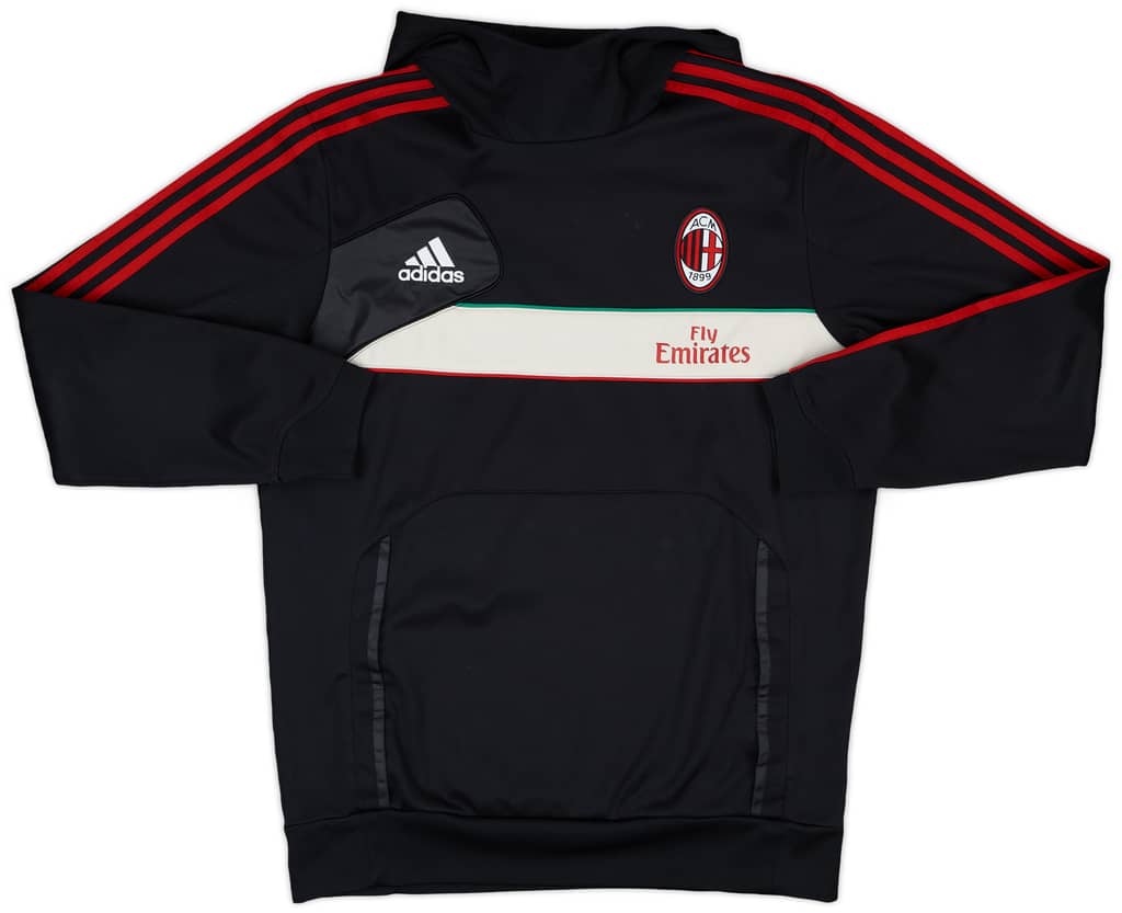 2012-13 AC Milan adidas Hooded Sweat Top - 9/10 - (L)