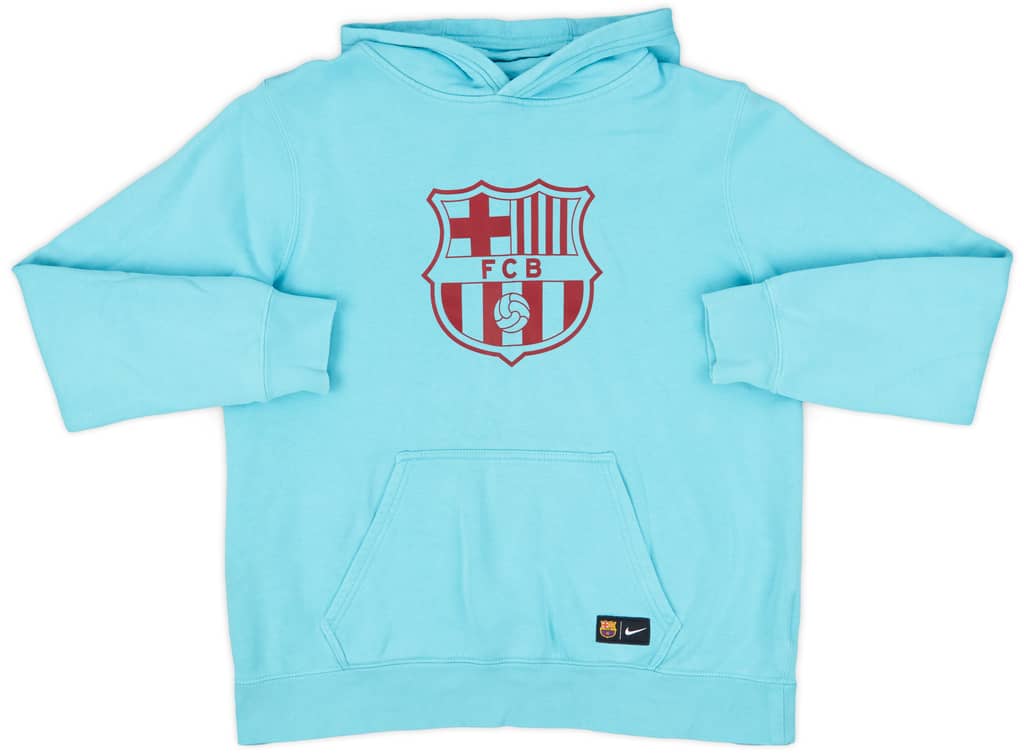 2017-18 Barcelona Nike Hooded Sweat Top - 6/10 - (XL.Boys)
