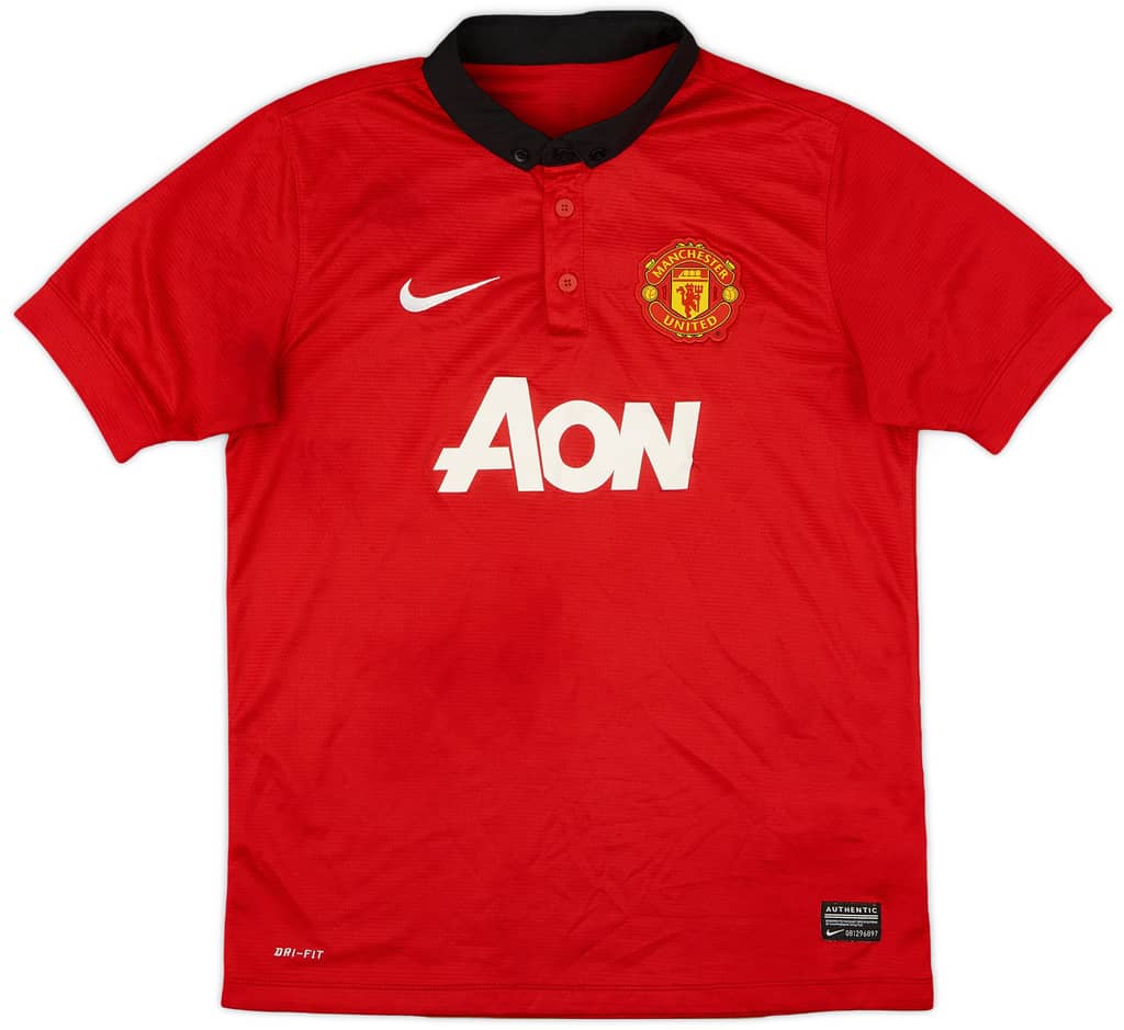 2013-14 Manchester United Home Shirt - 7/10 - (L.Boys)