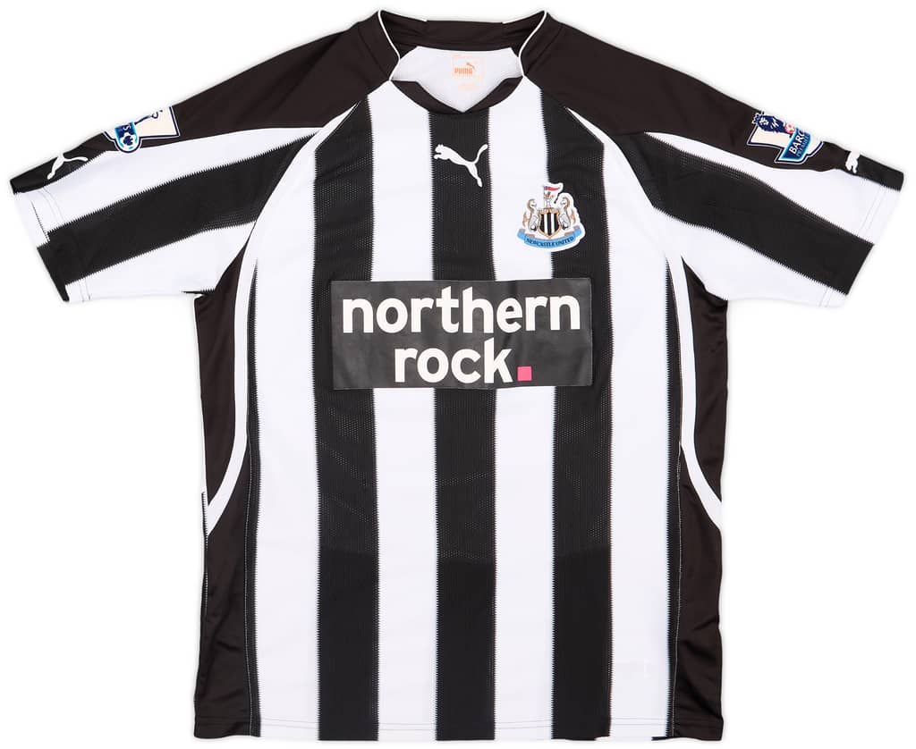2010-11 Newcastle Match Issue Signed Home Shirt Best #20
