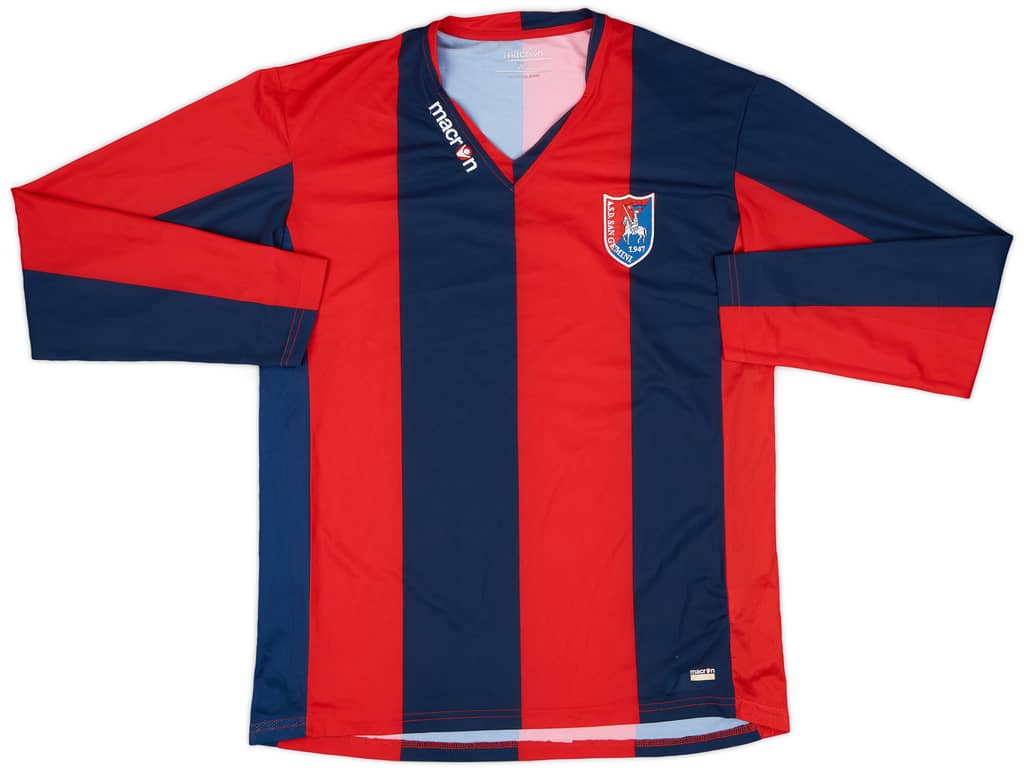 2010s Macron Template L/S Shirt (San Gemini) - 9/10 - (XL)