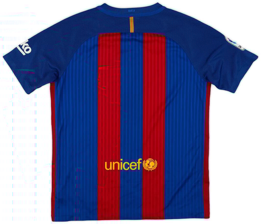 2016-17 Barcelona Home Shirt - 7/10 - (XL.Boys)