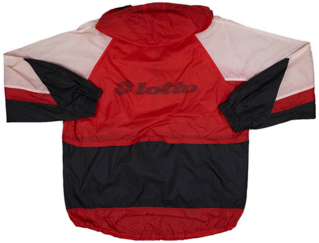 1994-95 AC Milan Lotto Hooded Rain Jacket - 5/10 - (XXL)