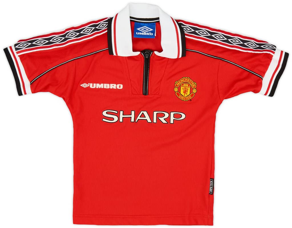 1998-00 Manchester United Home Shirt - 9/10 - (6-7 Years)