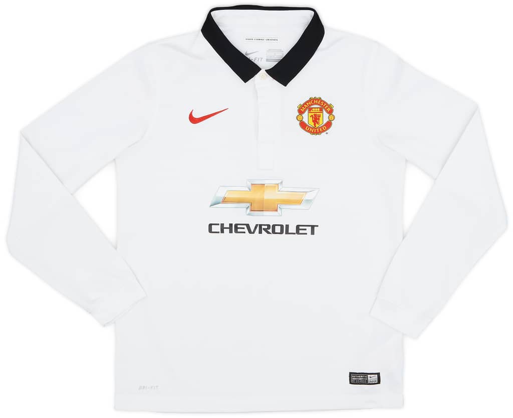 2014-15 Manchester United Away L/S Shirt - 8/10 - (L.Boys)