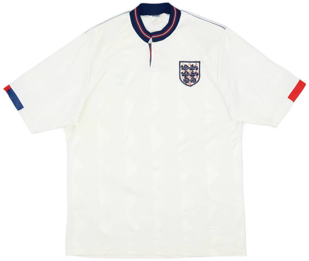 1987-90 England Home Shirt - 5/10 - (M)