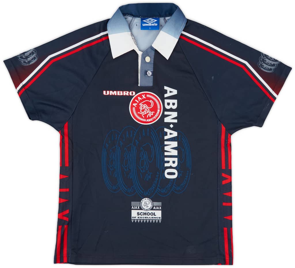 1997-98 Ajax Away Shirt F.De Boer #4 - 8/10 - (S)