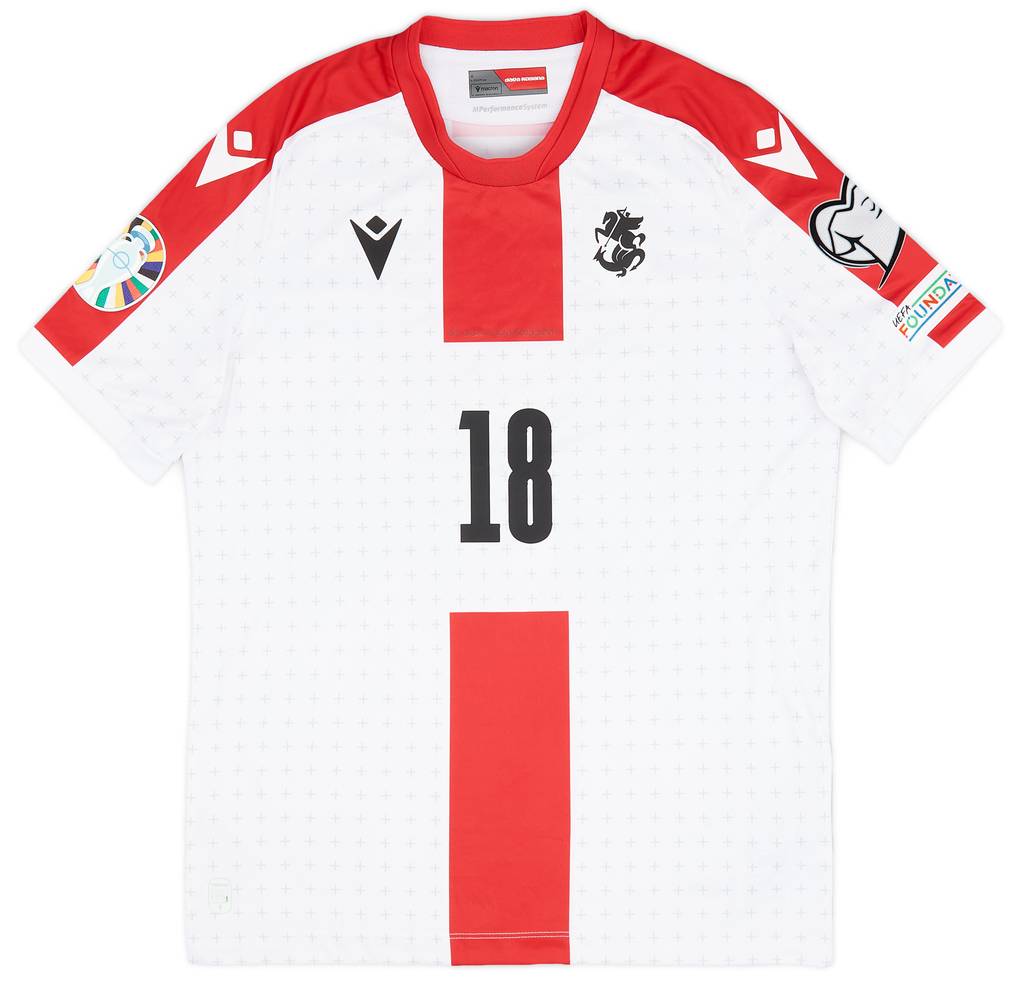 2023 Georgia Match Issue Home Shirt Lobjanidze #18