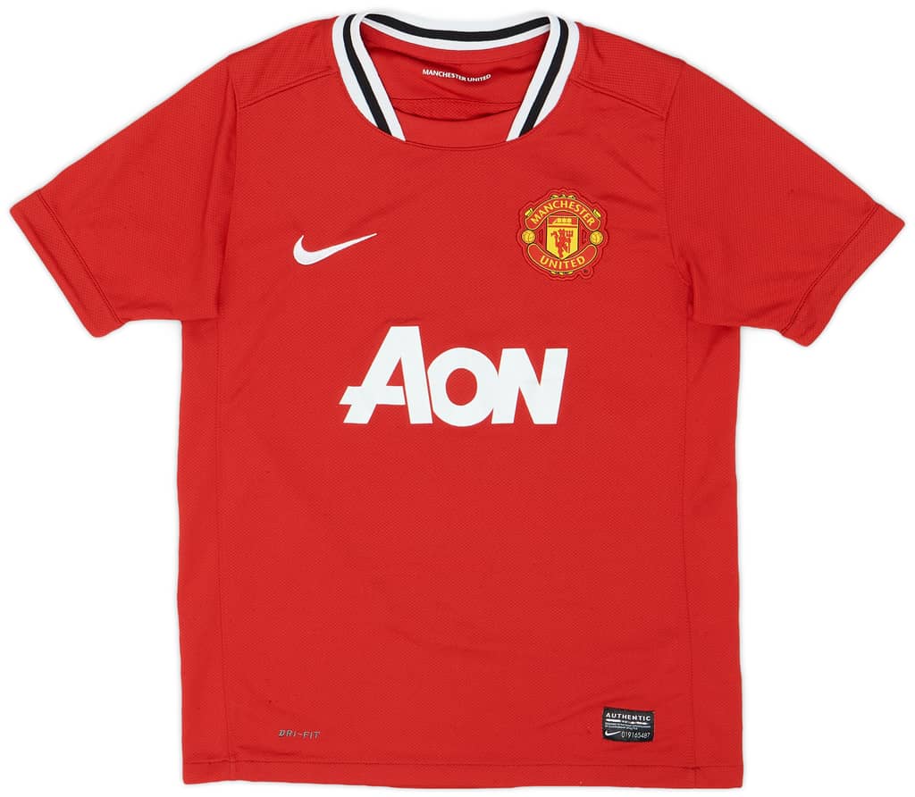 2011-12 Manchester United Home Shirt - 8/10 - (M.Boys)
