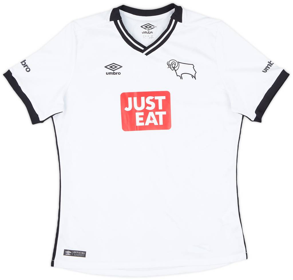2015-16 Derby County Home Shirt - 8/10 - (L.Boys)