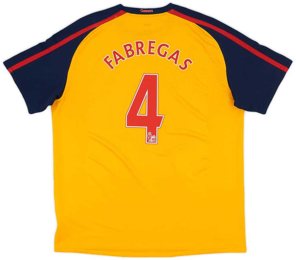 2008-09 Arsenal Away Shirt Fabregas #4 - 8/10 - (XXL)