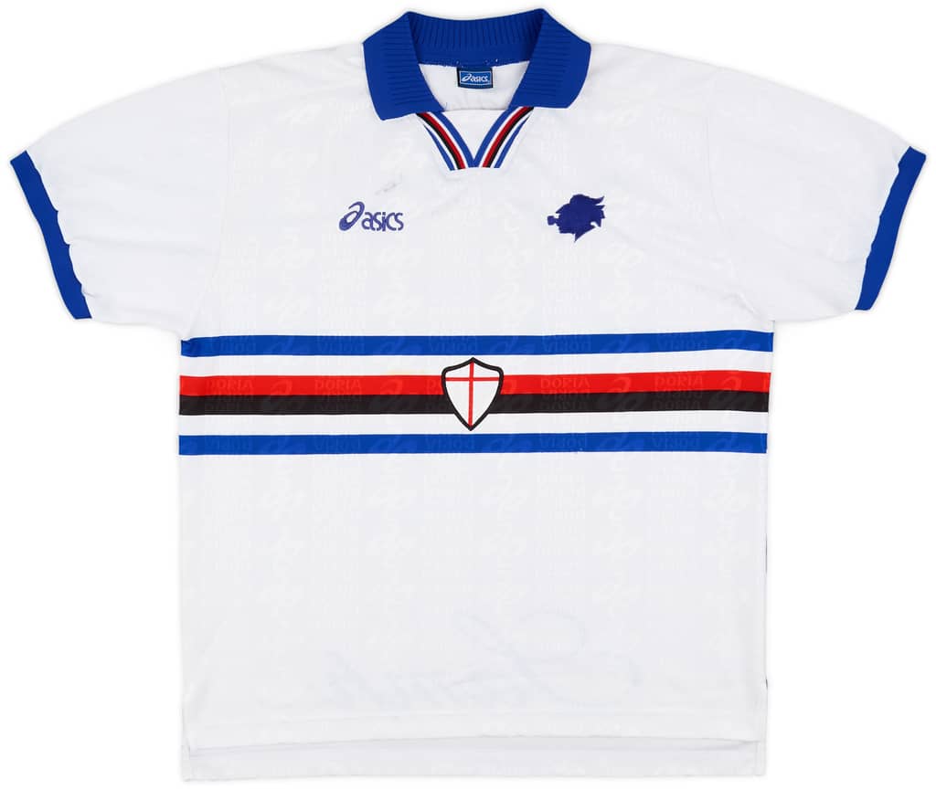 1997-98 Sampdoria Signed Away Shirt - 8/10 - (L)