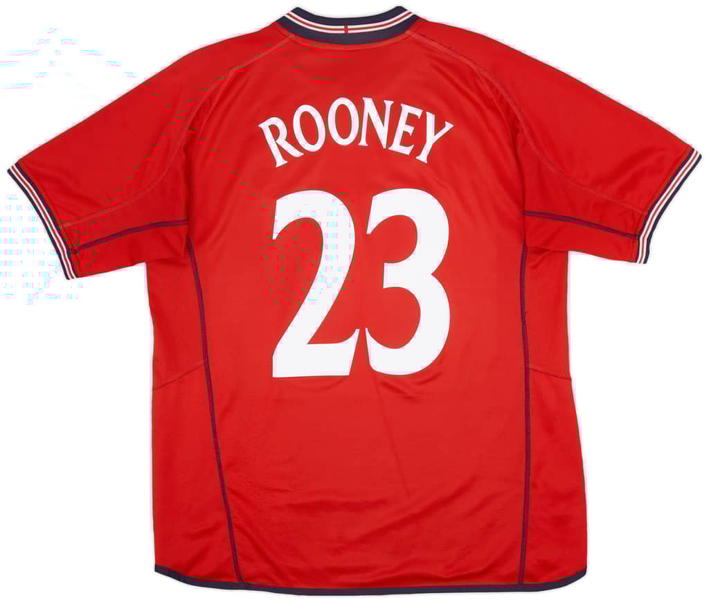 2002-04 England Away Shirt Rooney #23 - 6/10 - (XL)