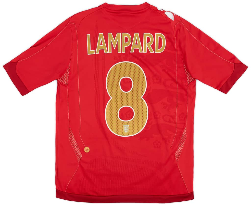 2006-08 England Away Shirt Lampard #8 - 7/10 - (XL.Boys)