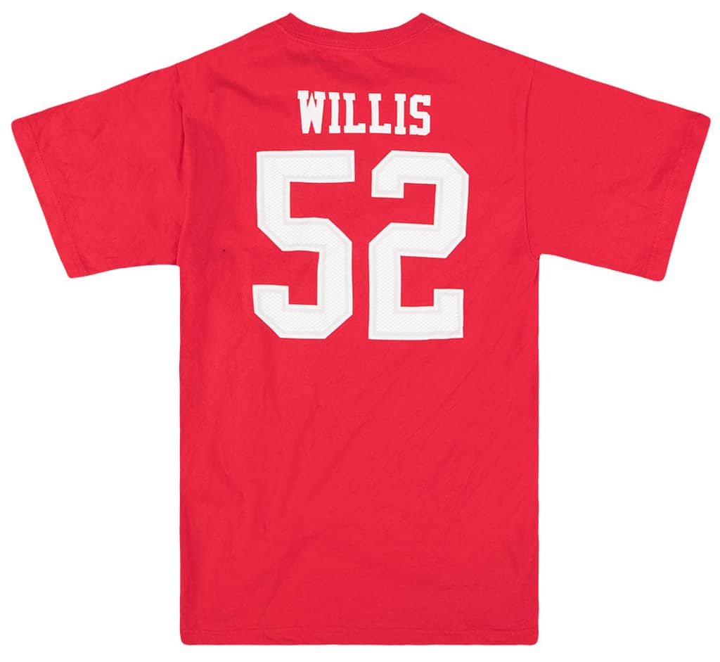 2008-11 San Francisco 49ers Willis #52 Reebok Graphic Tee S