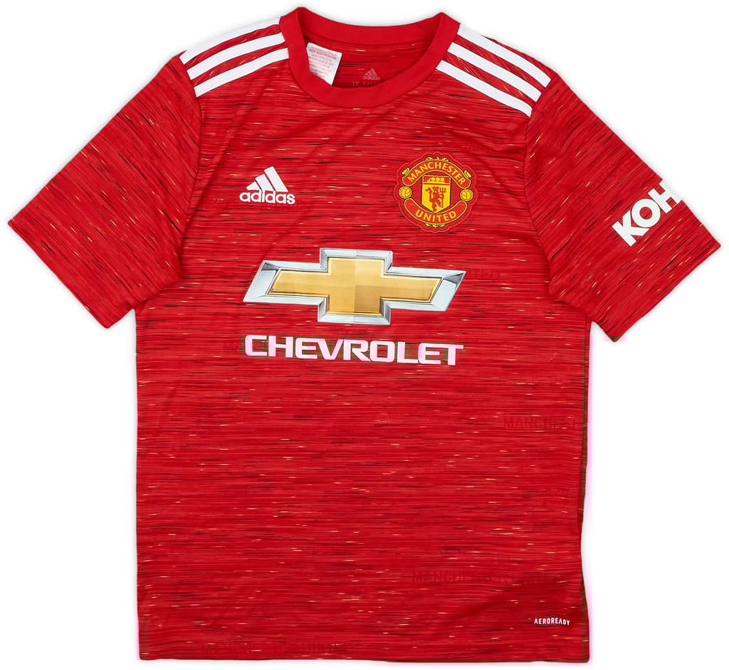 2020-21 Manchester United Home Shirt - 8/10 - (L.Boys)