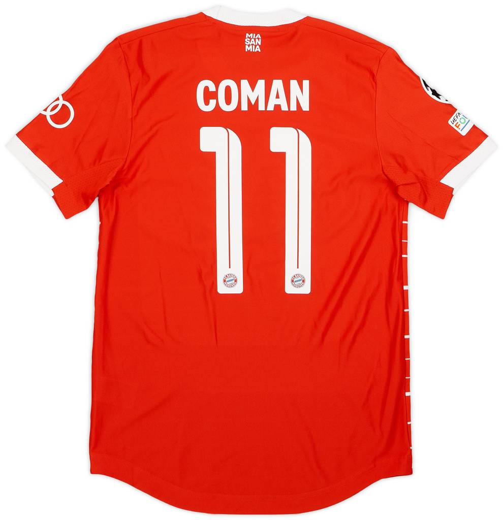 2022-23 Bayern Munich Match Issue Champions League Home Shirt Coman #11