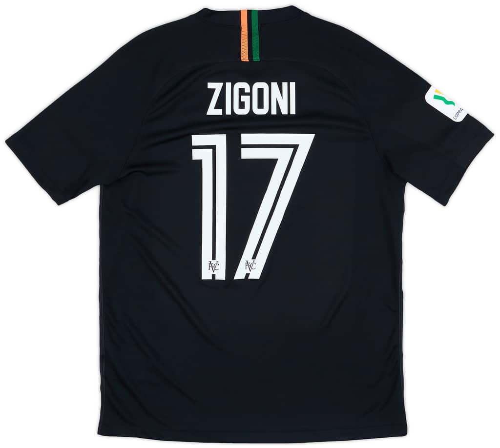 2019-20 Venezia Match Issue Home Shirt Zigoni #17 (L)