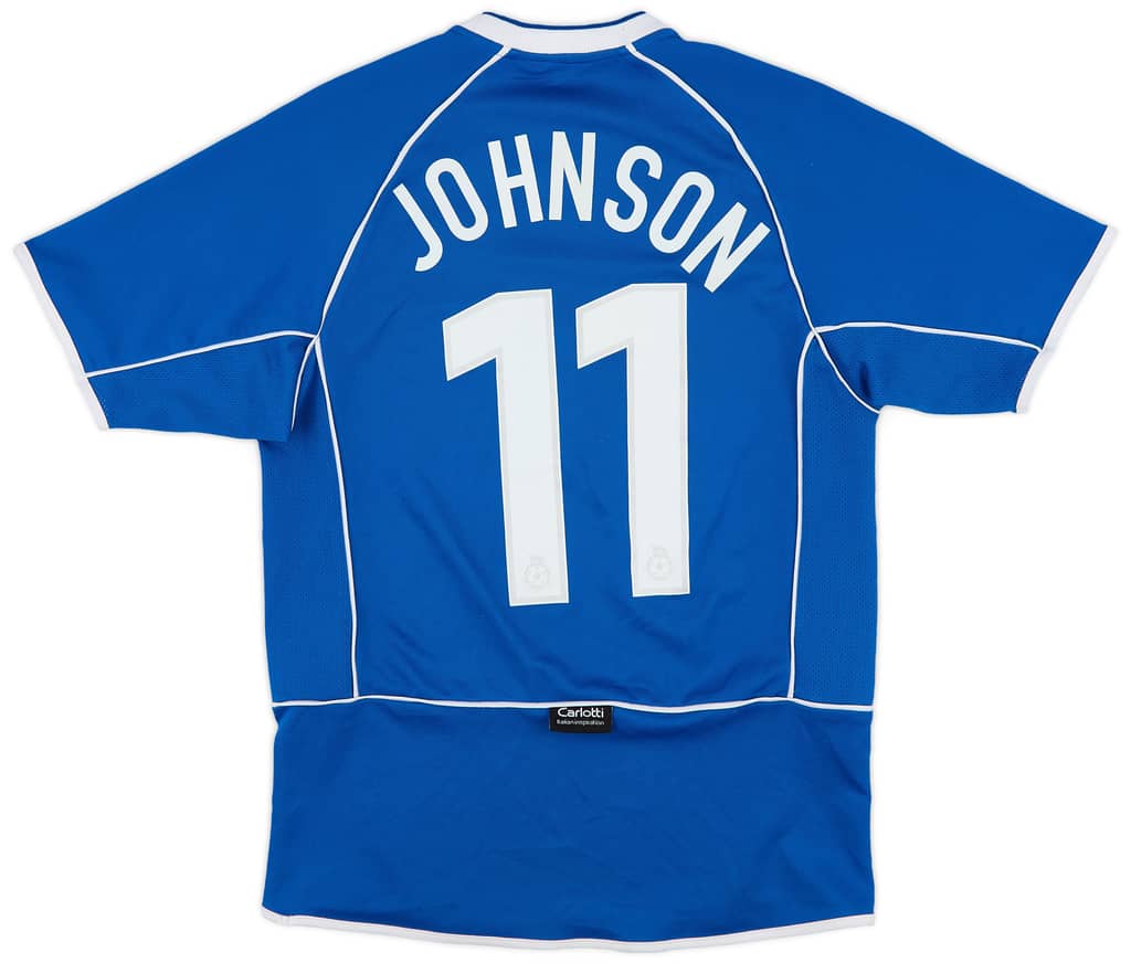 2004-05 Oldham Athletic Home Shirt Johnson #11 - 7/10 - (M.Boys)