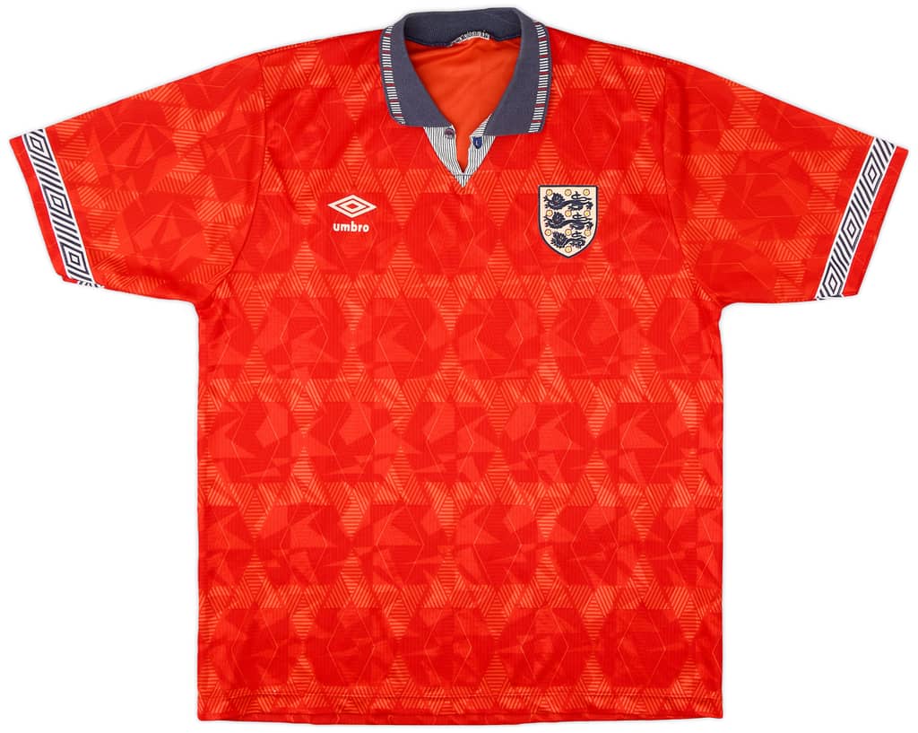 1990-93 England Away Shirt - 8/10 - (L)