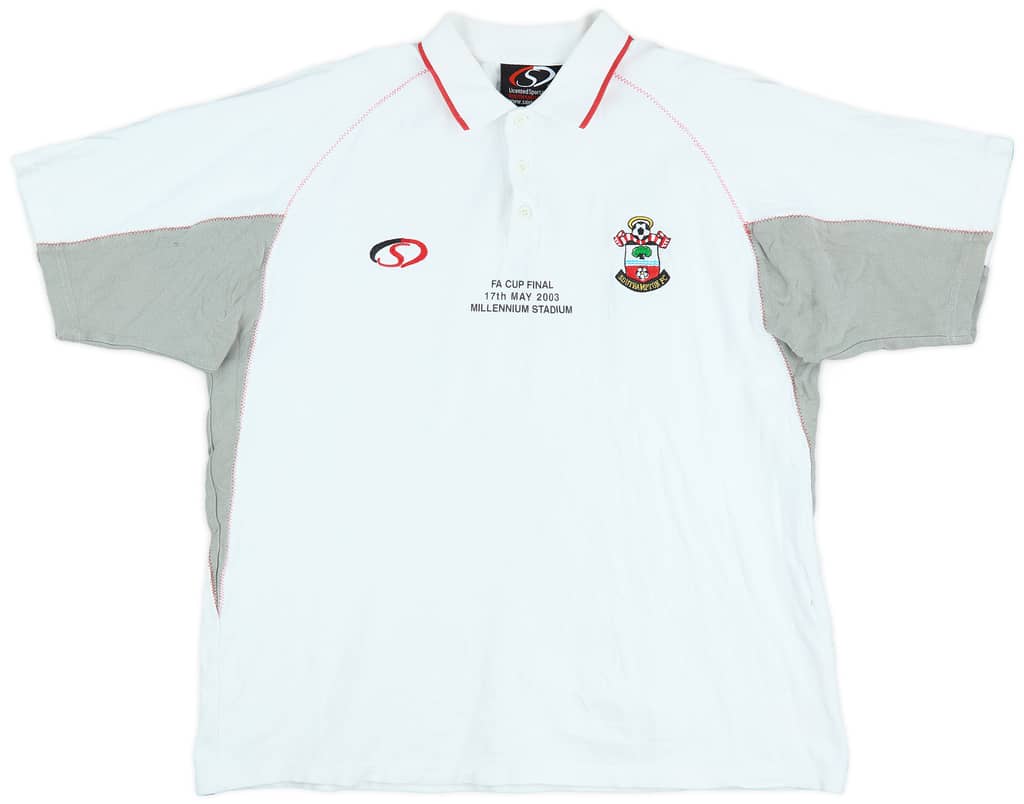 2003-04 Southampton FA Cup Final Polo Shirt - 8/10 - (L)