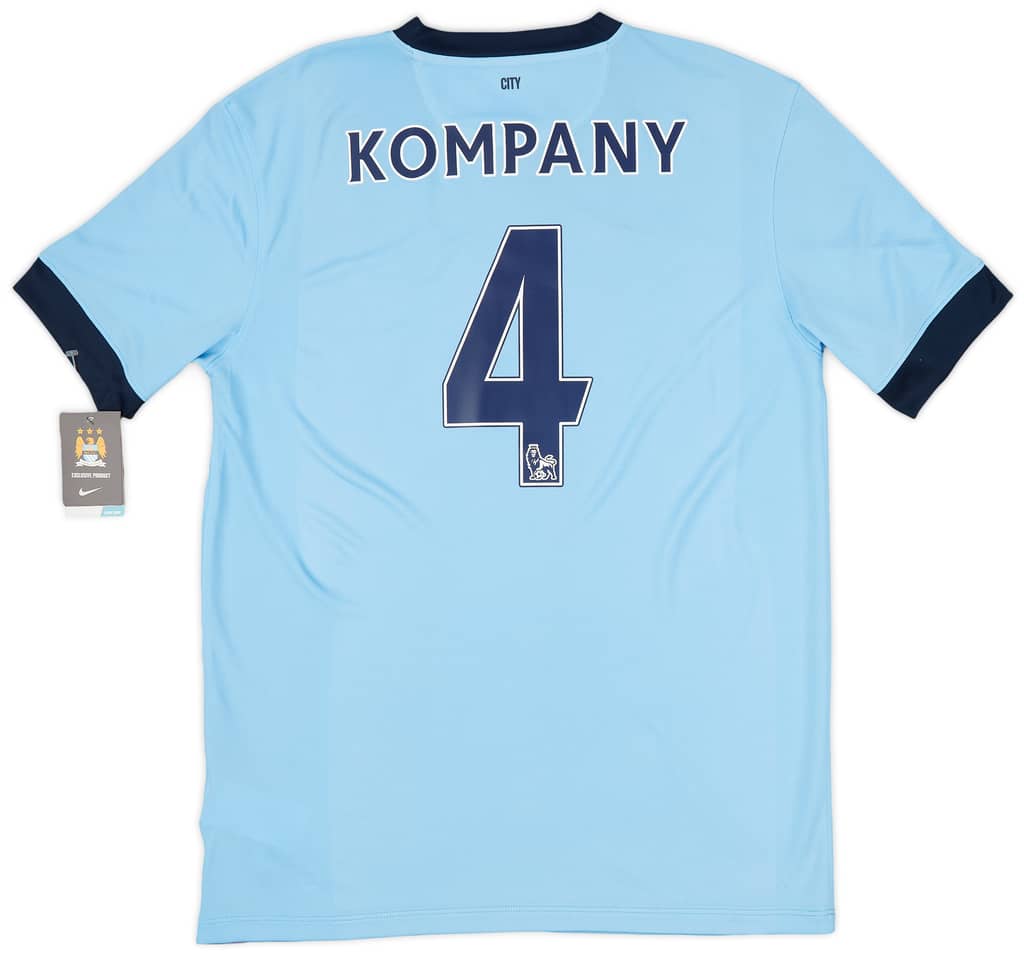 2014-15 Manchester City Home Shirt Kompany #4 (L)