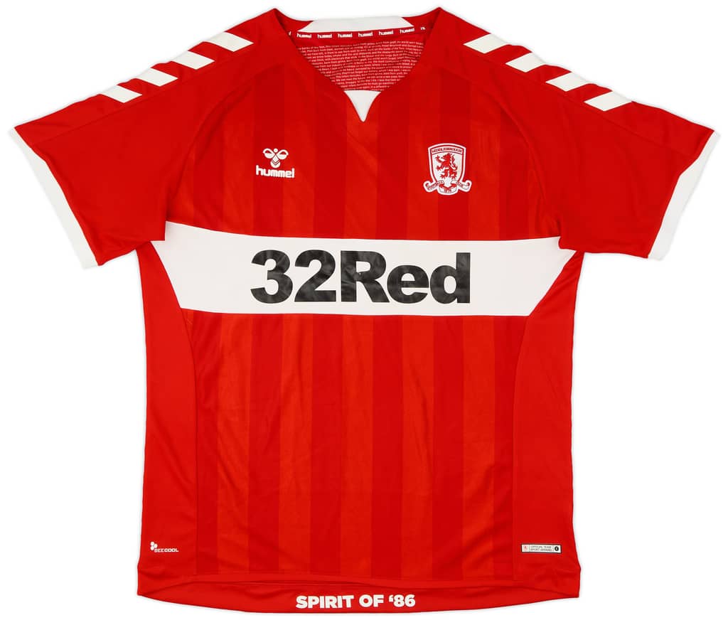 2018-19 Middlesbrough Home Shirt - 7/10 - (XXL)