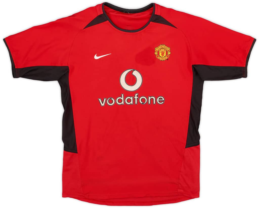 2002-04 Manchester United Home Shirt - 6/10 - (L.Boys)
