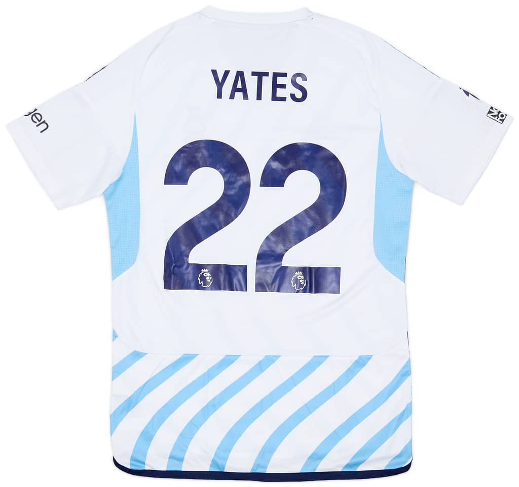 2023-24 Nottingham Forest Match Issue Home Shirt Yates #22