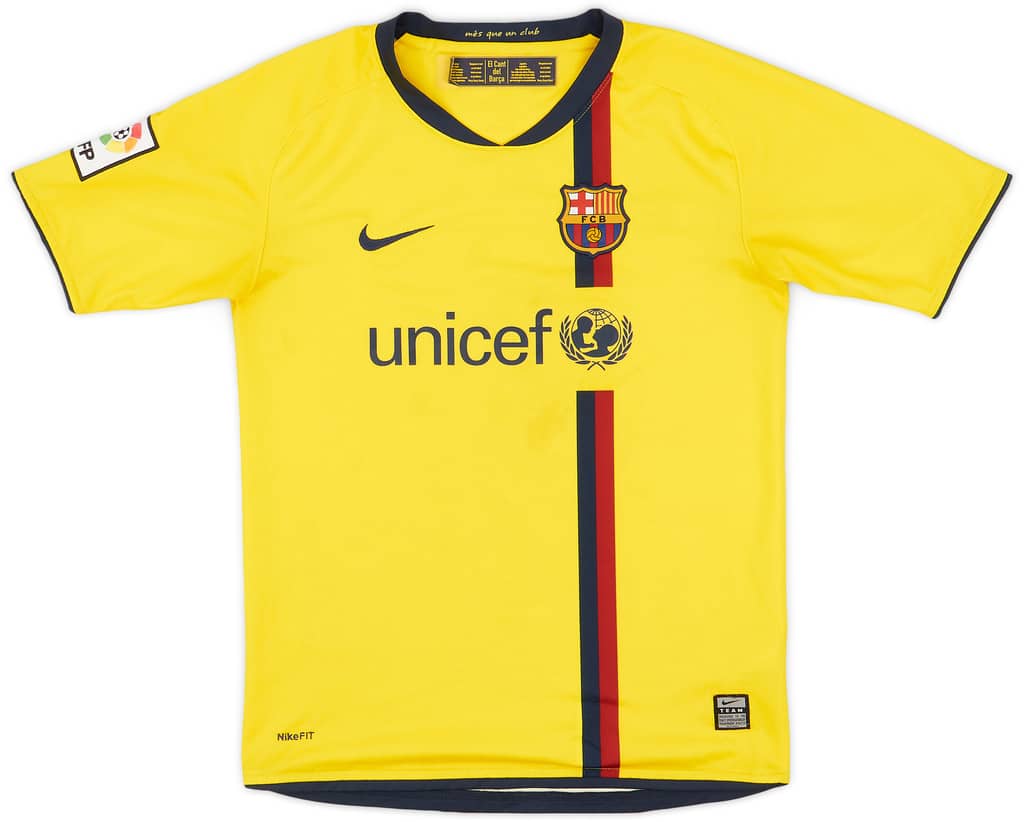 2008-10 Barcelona Away Shirt - 7/10 - (L.Boys)