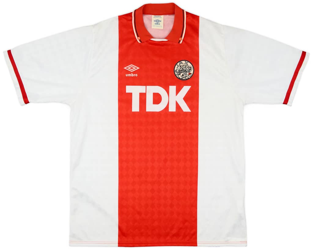 1989-91 Ajax Home Shirt - 8/10 - (L)