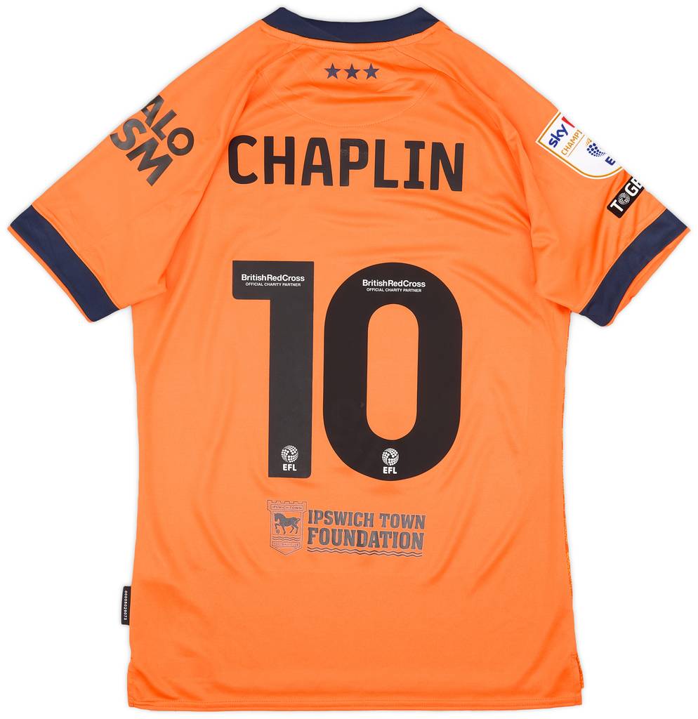 2023-24 Ipswich Match Issue Away Shirt Chaplin #10