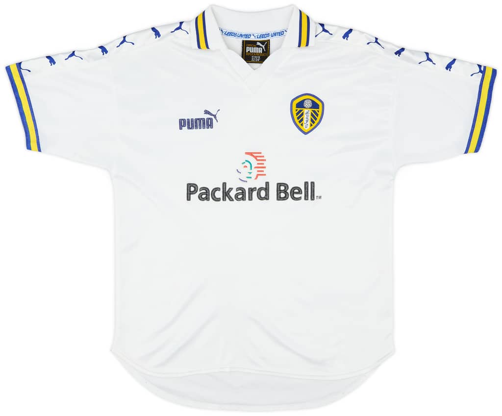 1998-00 Leeds United Home Shirt - 7/10 - (XL.Boys)