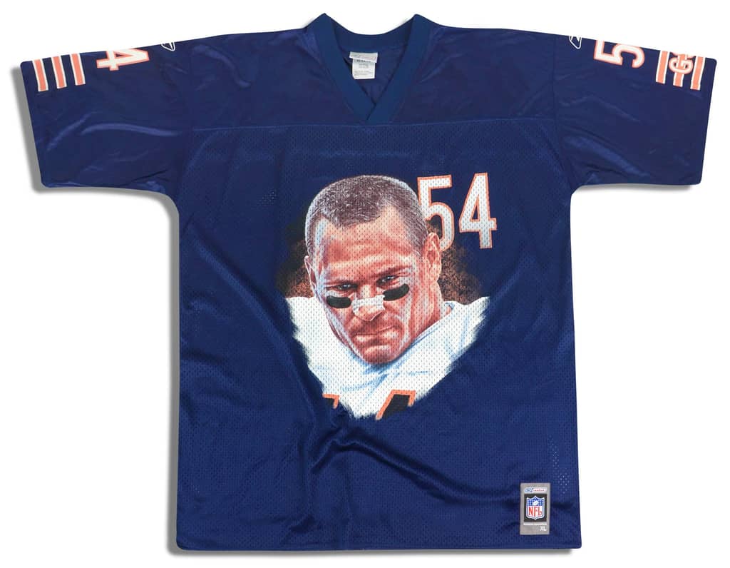 2002-04 Chicago Bears Urlacher #54 Fanimation Reebok Jersey (Home) XL