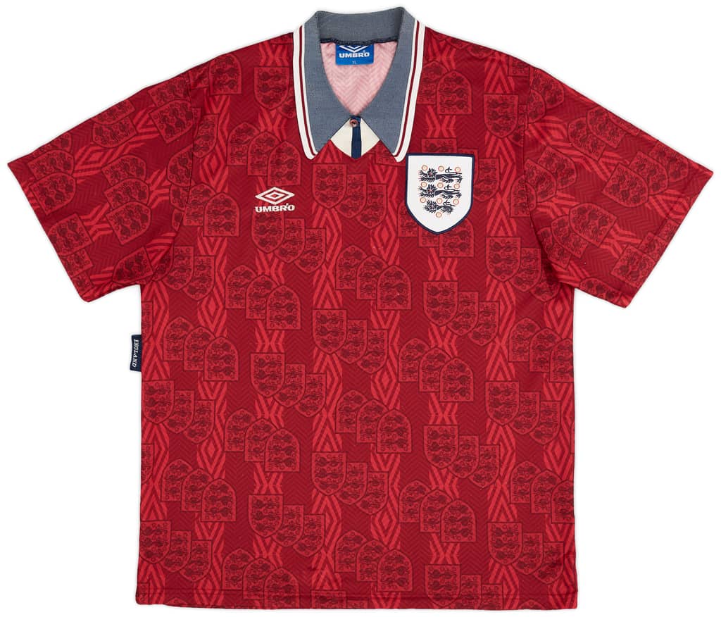 1994-95 England Away Shirt - 7/10 - (XL)