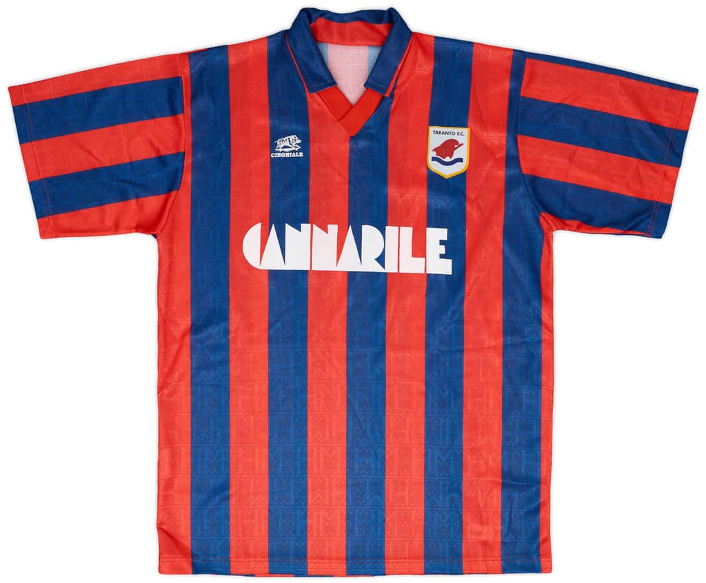 1990-91 Taranto Match Issue Home Shirt #5