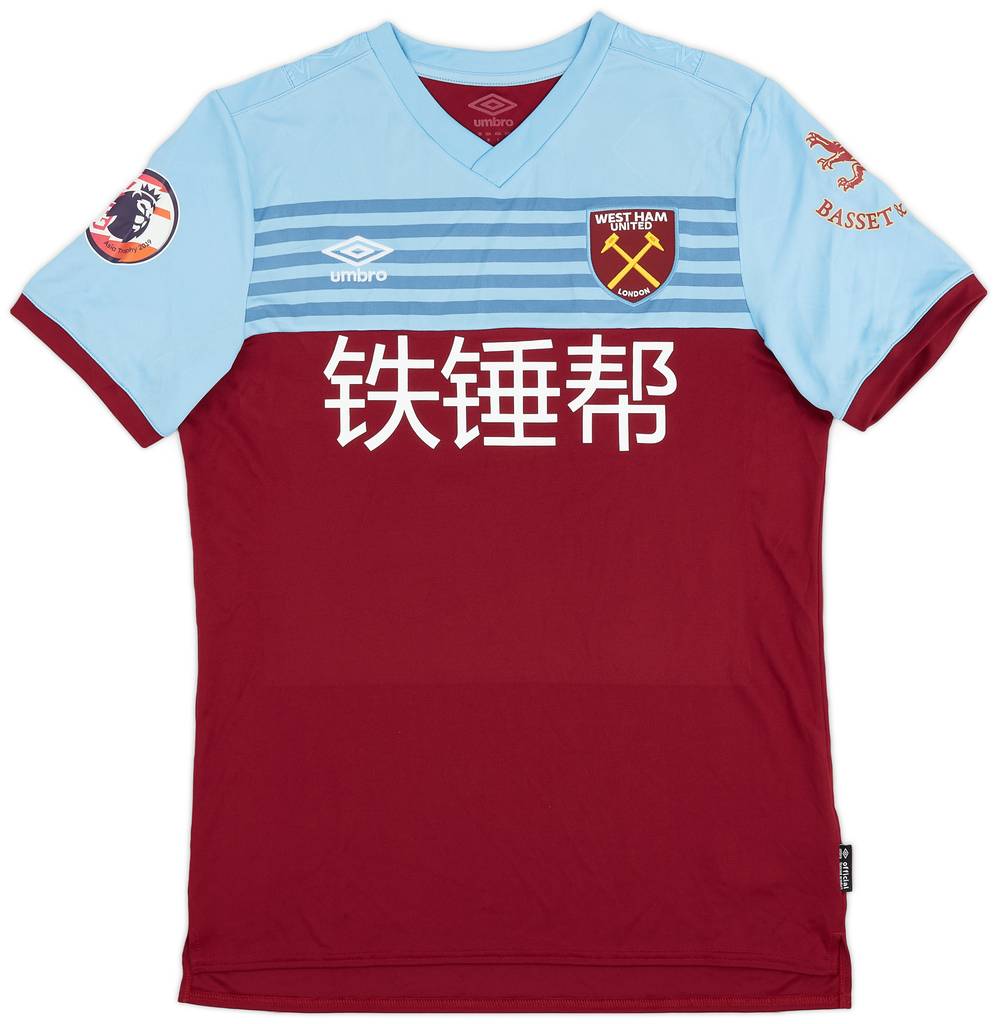 2019-20 West Ham Match Issue Home Shirt C. Sanchez #15