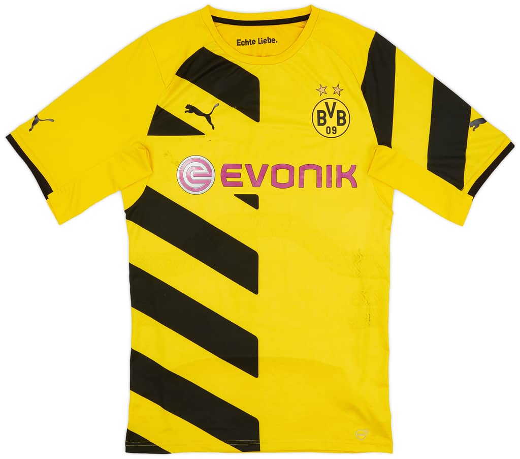 2014-15 Borussia Dortmund Authentic ACTV Fit Home Shirt - 6/10 - (XL)