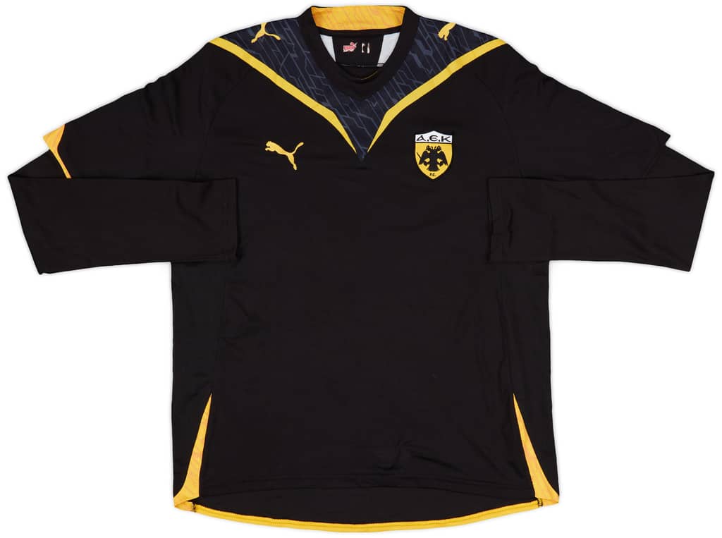 2009-10 AEK Athens Away L/S Shirt - 9/10 - (XL)