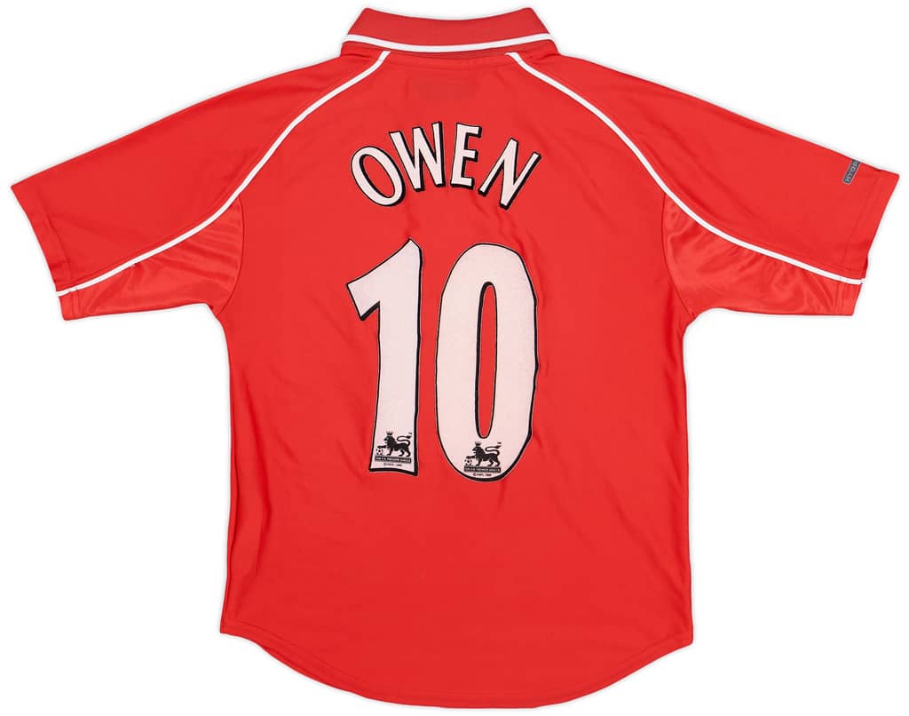 2000-02 Liverpool Home Shirt - 7/10 - (XS.Boys)