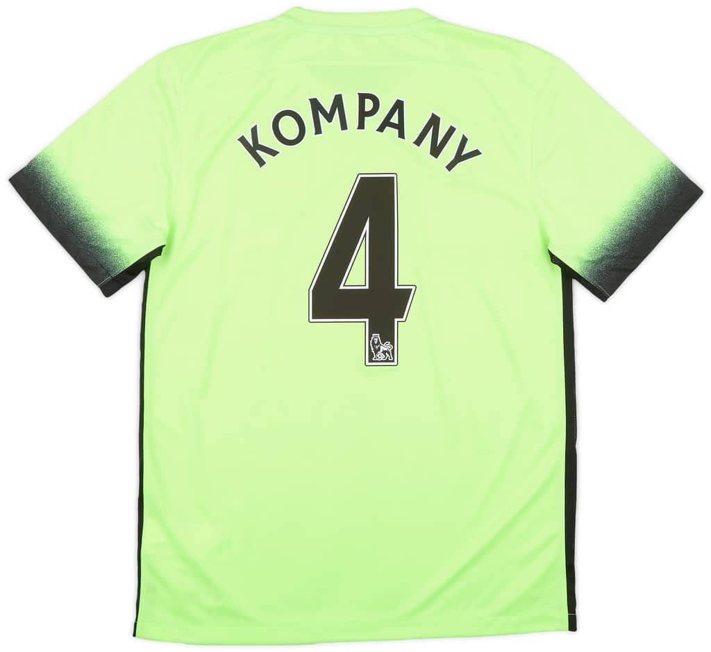 2015-16 Manchester City Third Shirt Kompany #4 (M)