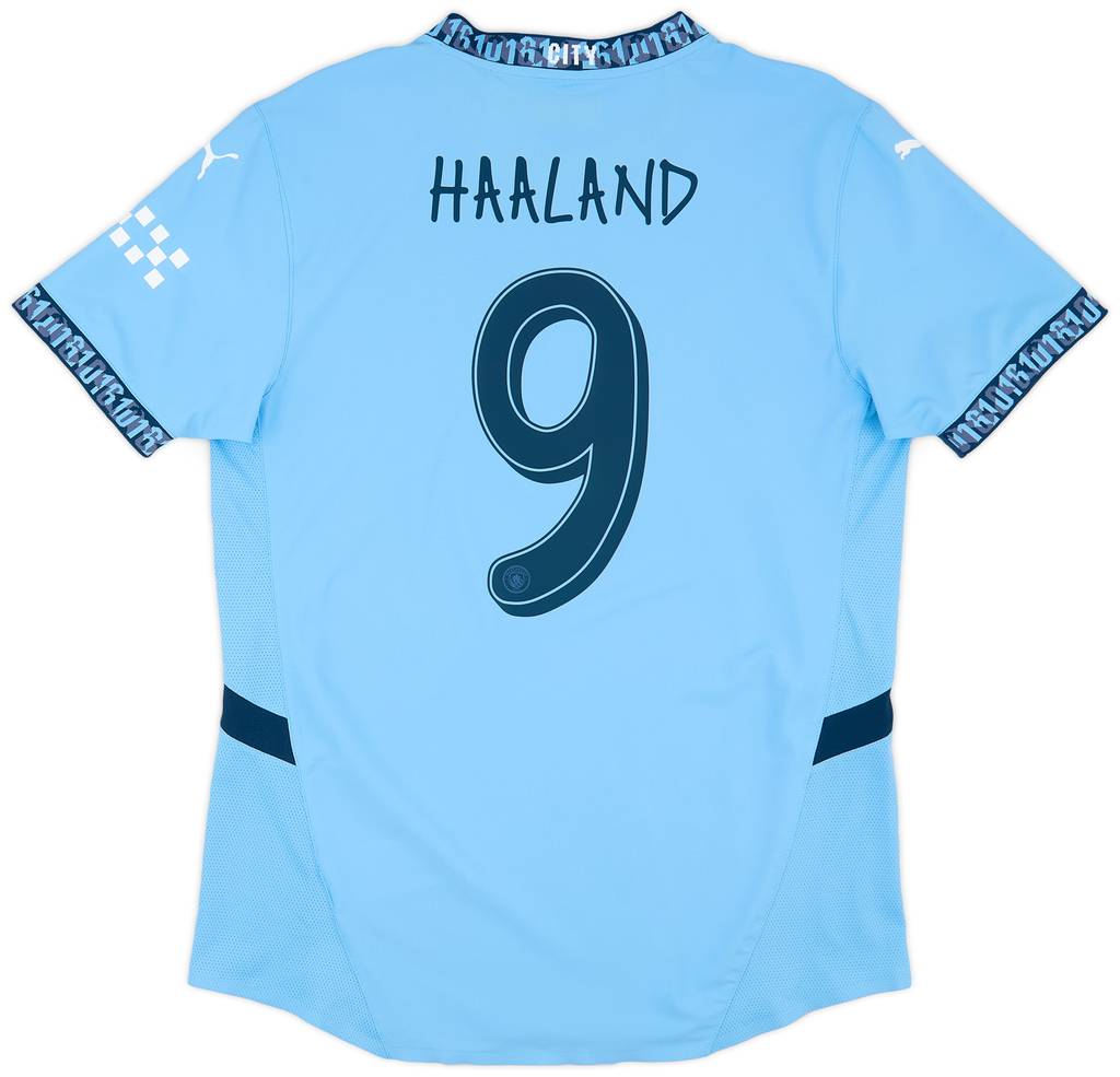 2024-25 Manchester City Authentic Home Shirt Haaland #9
