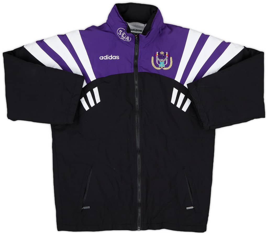 1996-97 Anderlecht adidas Hooded Rain Jacket - 8/10 - (M.Boys)