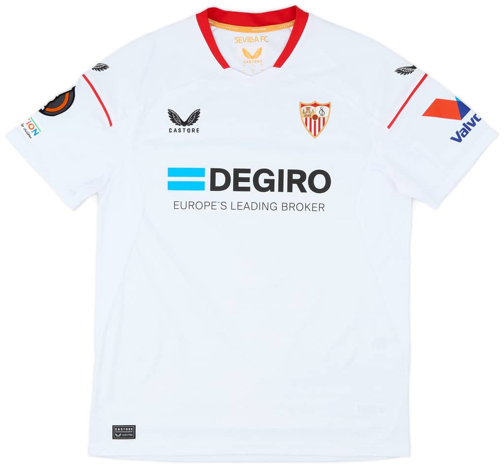 2022-23 Sevilla Match Issue Europa Issue Home Shirt E. Lamela #17