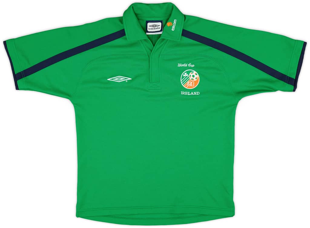 2002 Ireland Umbro Polo Shirt - 7/10 - (S)