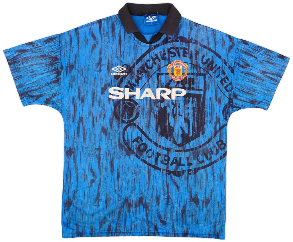 1992-93 Manchester United Away Shirt - 7/10 - (XL)