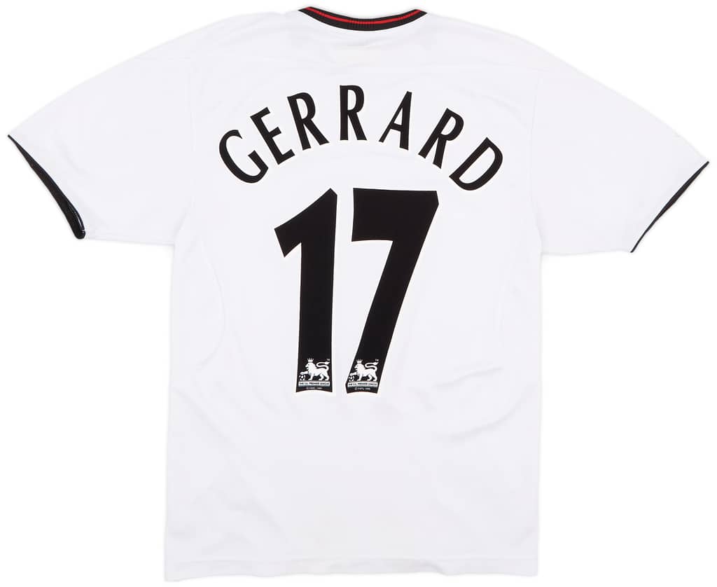 2003-04 Liverpool Away Shirt Gerrard #17 - 7/10 - (S)