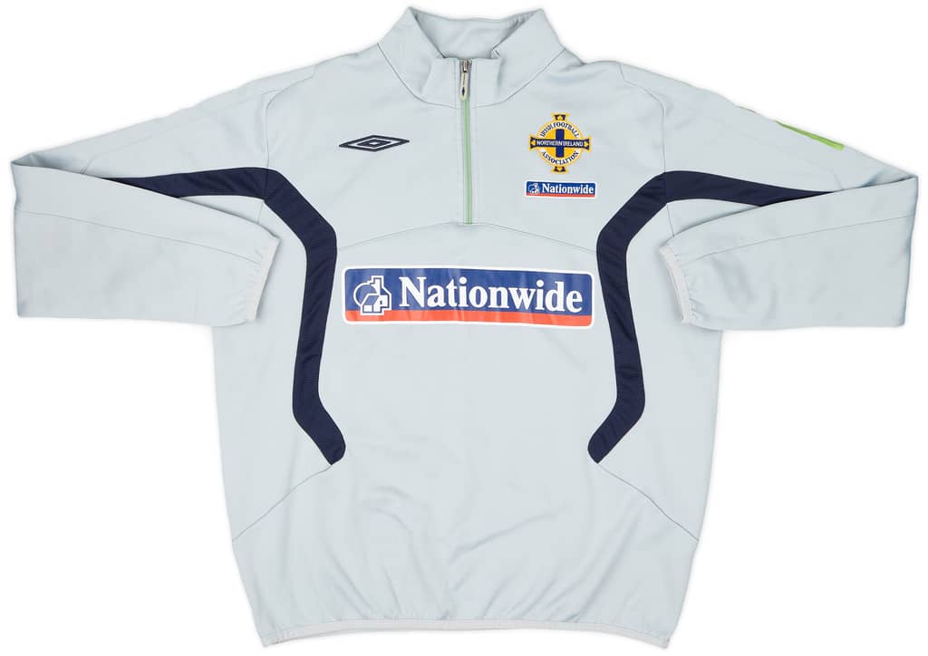 2008-09 Northern Ireland Umbro 1/4 Zip Training Top - 8/10 - (L)